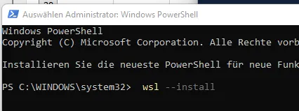 windows linux subsystem installieren